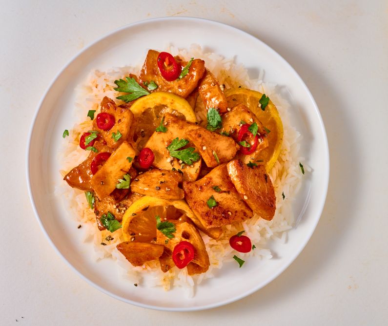 Provero Asian-style protein with rice