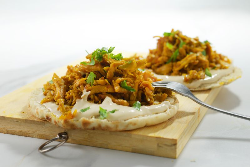 Provero on pita with tahini